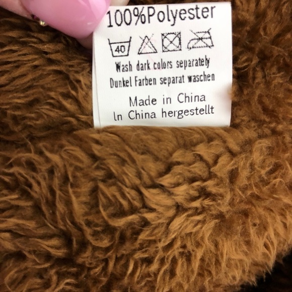 Nwt Grace Karin Blue Zip Front Parka Faux Fur Hooded Puffy Winter Coat - Size Xl - Picture 7 of 8